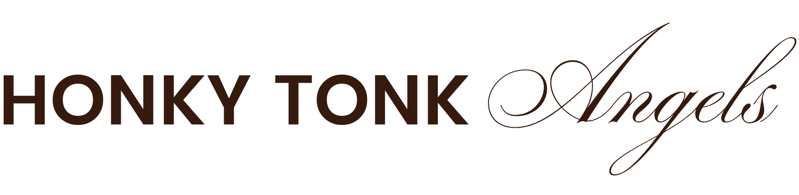 Logo de la marque de supports print d'organisation honky tonk angels