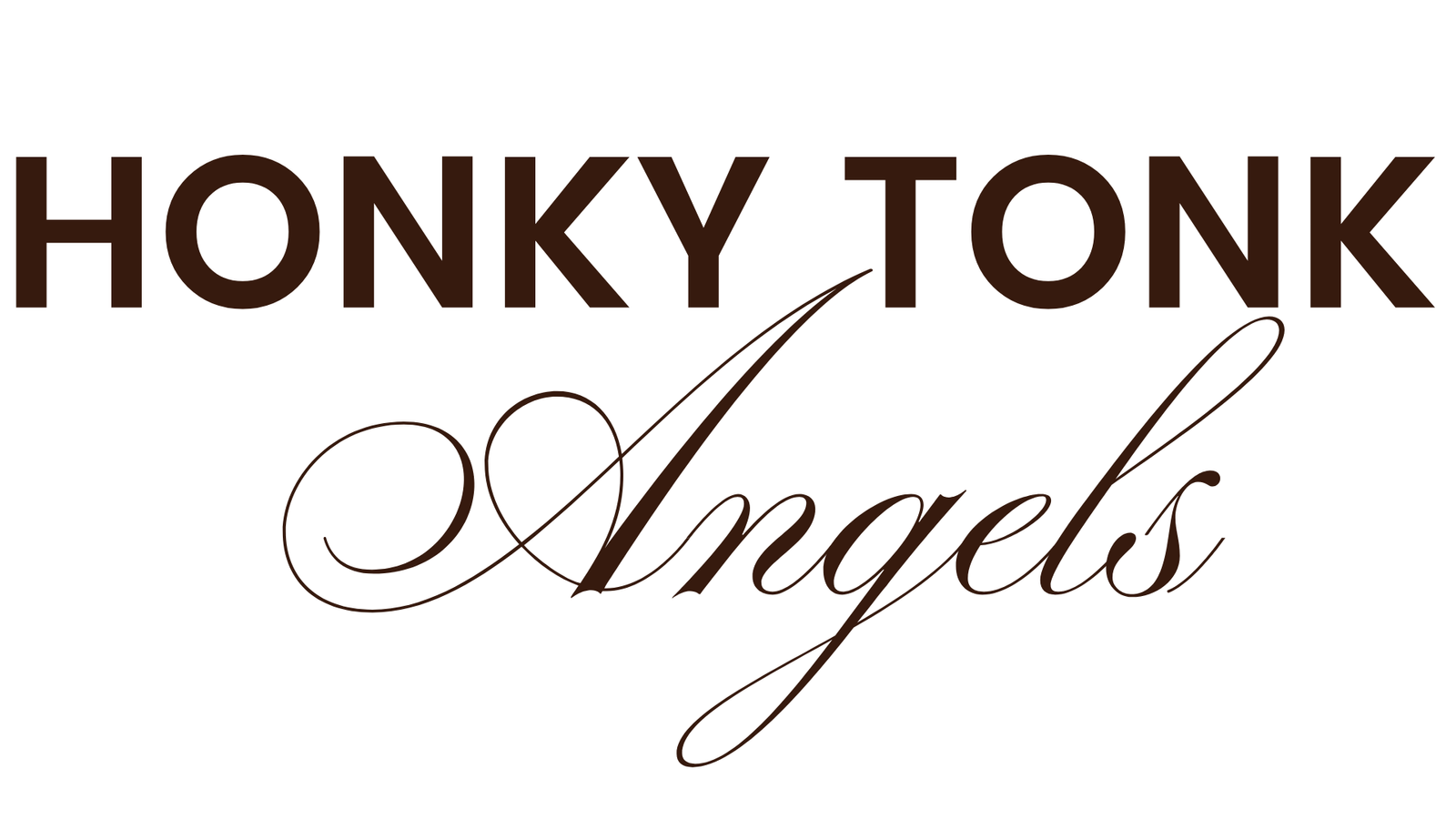 Logo de la marque de supports print d'organisation honky tonk angels